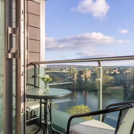Luxury Riverview City Centre Apartment Glasgow Esterno foto